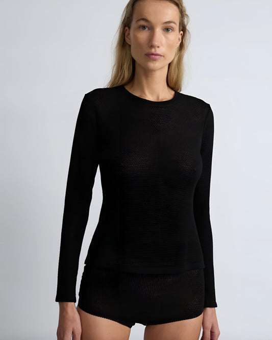 Alveola Merino Crew Neck Black